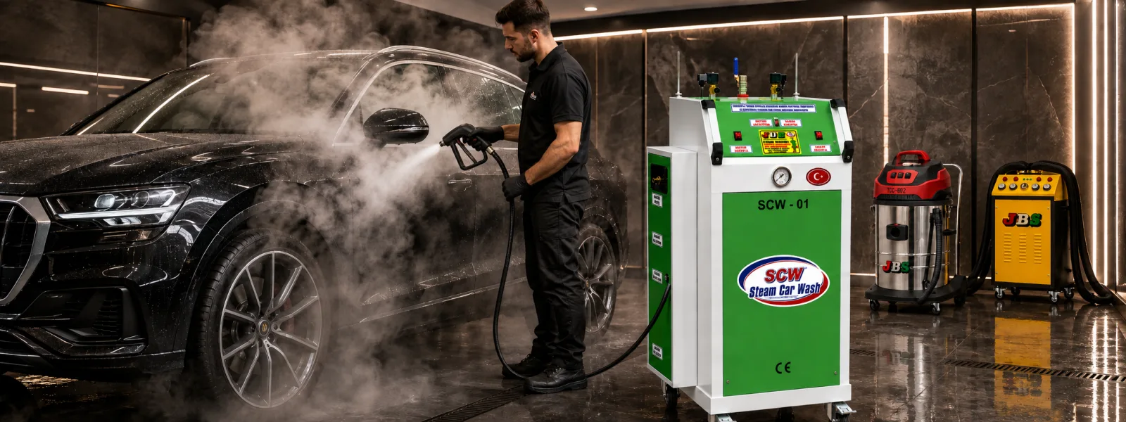 Does a Steam Car Wash Machine Save Water? blog image