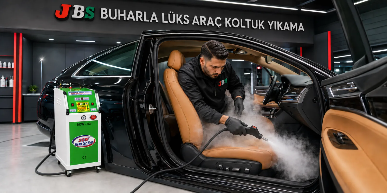 Buharlı Koltuk Yıkama Makinesi