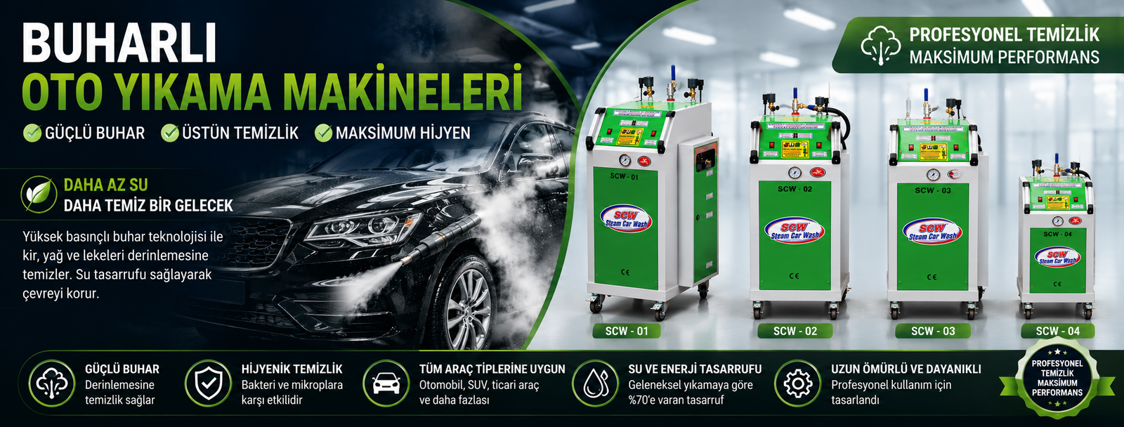 JBS Buharlı Yıkama Makineleri