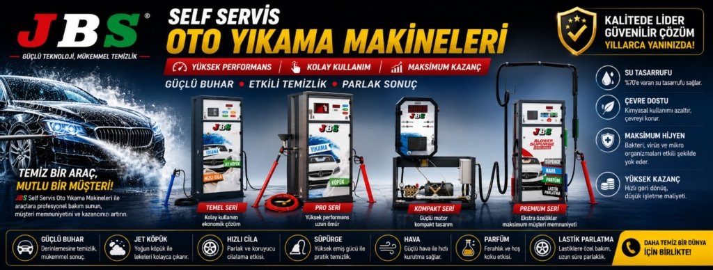 Self Servis Oto Yıkama Makinesi Sahibinden